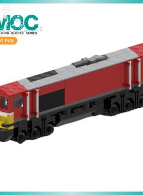 跨境玩具中国积木套装MOC-146637德国联邦铁路兼容小颗粒TEMU