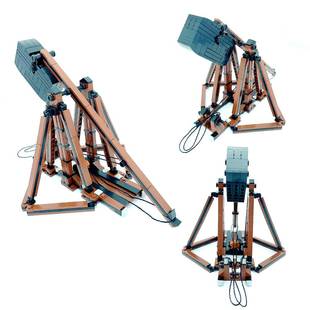 MOC积木中世纪武器攻城投石车抛石机古代战争兵器场景摆件玩具DIY