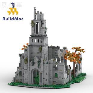 MOC-148241跨境热卖埃尔登法环艾雷教堂兼容益智拼装积木玩具