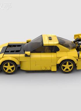 MOC-87429积木兼容马自达RX-7FD3S创意汽车模型创意拼搭积木
