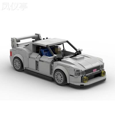 MOC-31818兼容斯巴鲁WRXSTi小颗粒积木拼装speed8格汽车模型