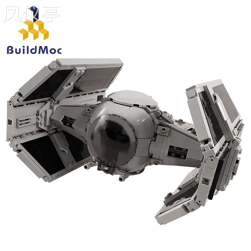 星战系列钛拦截器战机兼容拼装积木益智玩具套装MOC-14383