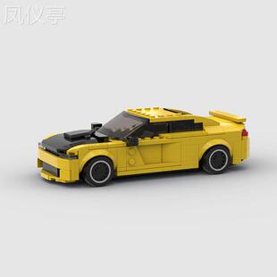 兼容小颗粒热卖moc赛车模型益智儿童积木玩具挑战者Hellcat