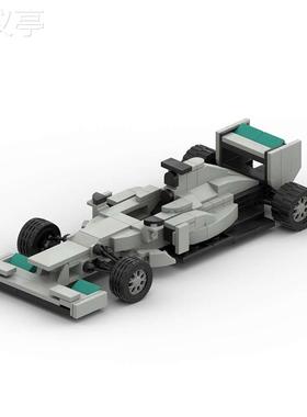 MOC-76040方程式F1梅赛德斯W07混合动力赛车男拼装积木玩具模型
