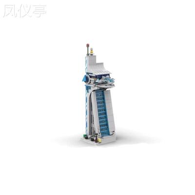 MOC积木兼容163733迷你复仇者大厦建筑大厦拼装模型玩具