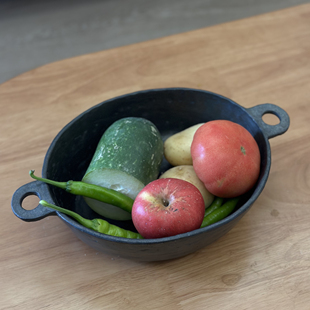 几多黑陶双耳炖锅果盆｜一年质保