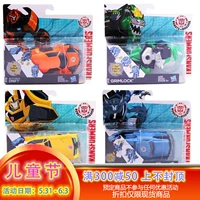 Hasbro подлинный лидер Transformers The Challenge One -Step деформированный самурай -уровень Optimus Prime Hornet