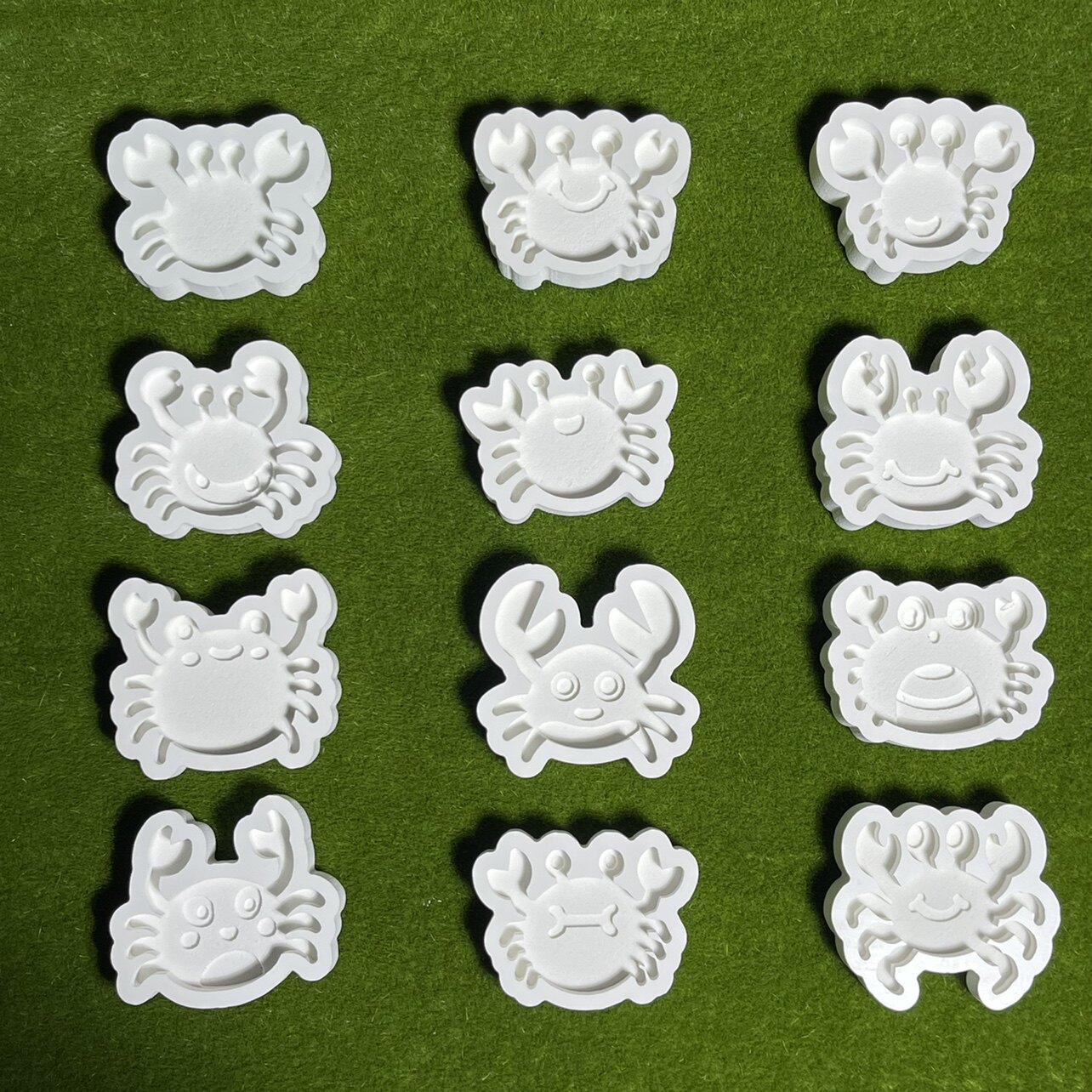 水精灵模具螃蟹系列异形雪弗板雕刻12个包邮