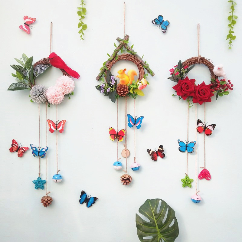 客厅田园墙壁挂饰遮挡