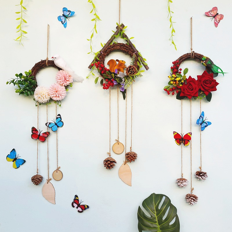 客厅田园挂饰遮挡墙壁挂饰