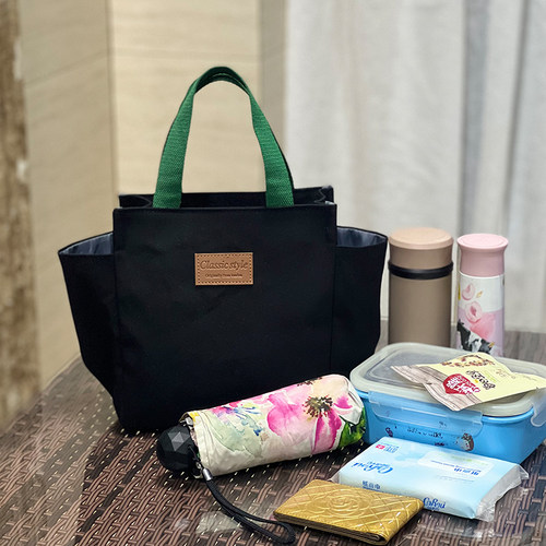 儿童饭盒袋手提包轻便帆布便当包