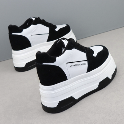 小个子12公分内增高厚底小白鞋