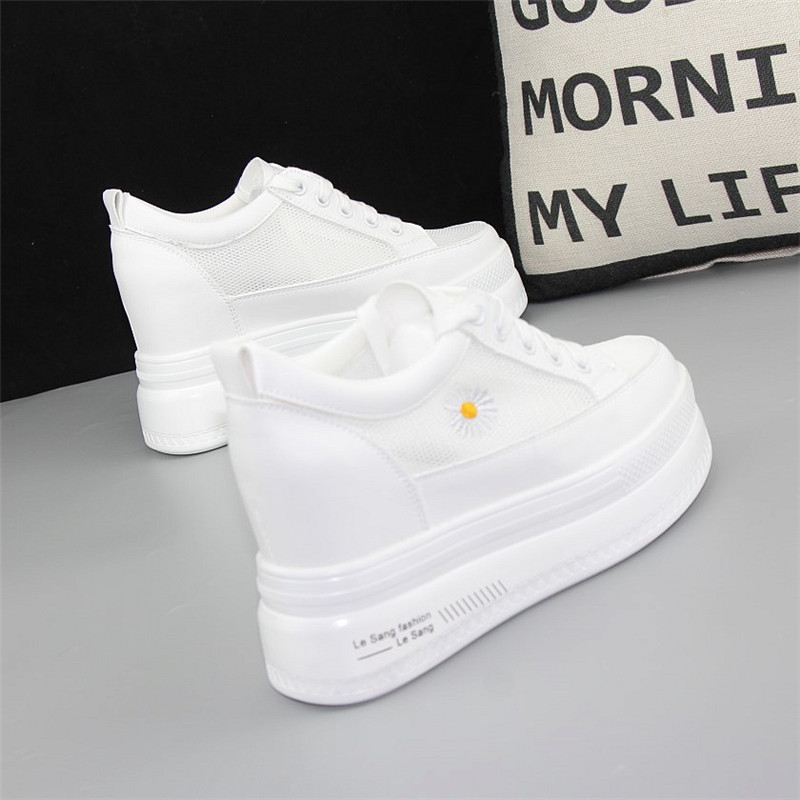 内增高显瘦网面透气厚底松糕鞋