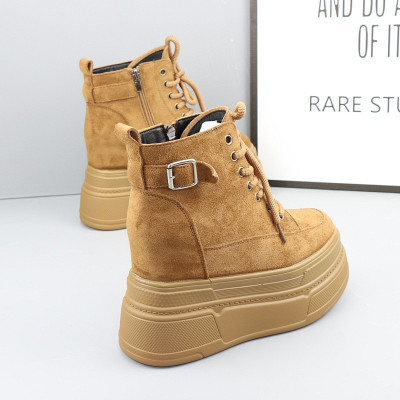 加绒保暖显高显瘦12CM内增高短靴