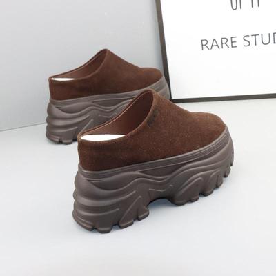 增高12CM厚底勃肯鞋女秋季外穿