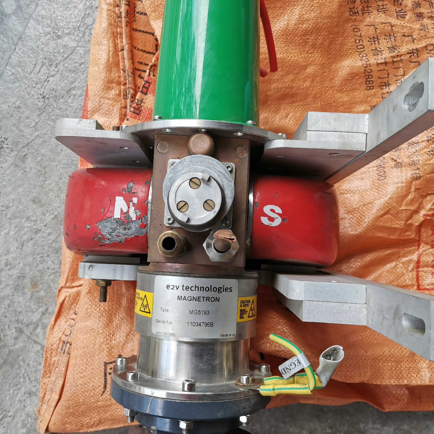 瓦里安 e2v MG5193磁控管，拆机件，带磁铁，需要的话