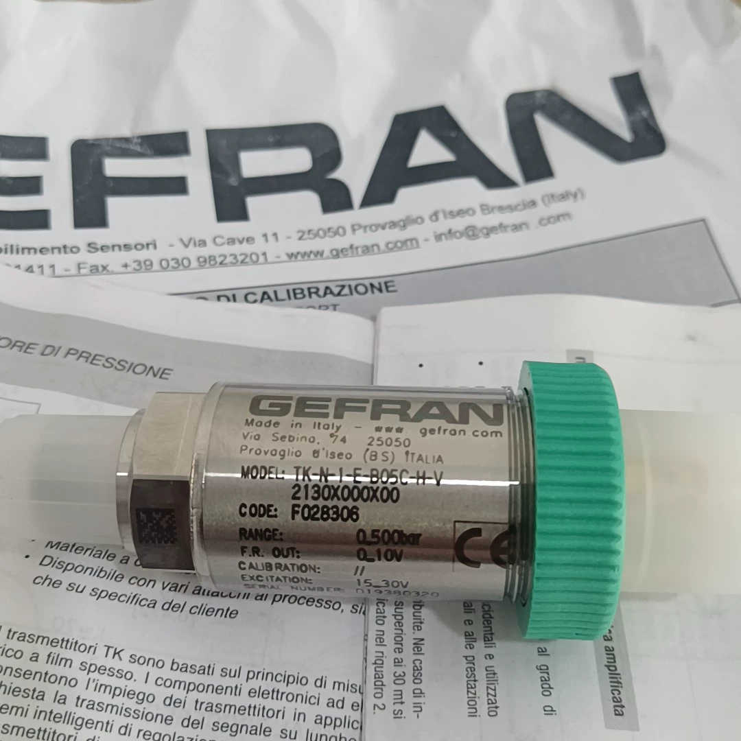 全新GEFRAN杰佛伦压力传感器TK-N-1-E-B05C-