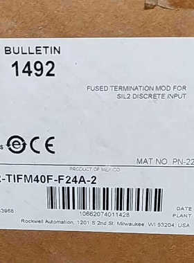 1492-TIFM40F-F24A-2 全新原装正品 标价