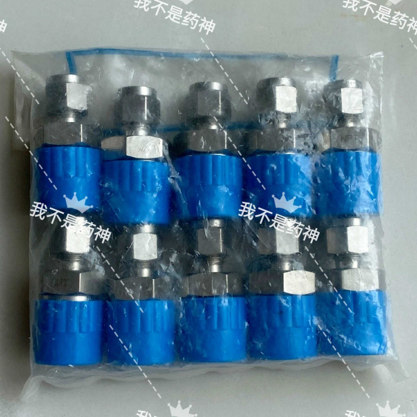 JSK卡套接头1/4卡套转1/2NPT外螺纹MC4-8N-S