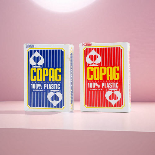copag 黄细塑料砂耐折耐磨娱乐多人桌游扑克红蓝可选