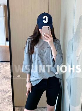 清仓特价！！！夏季中长袖女士t恤上衣宽松半袖百搭