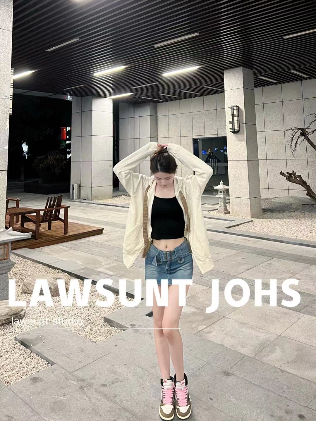 【现货】lanv情人节限定款！爱心字母logo拉链外套卫衣奶油白宽松