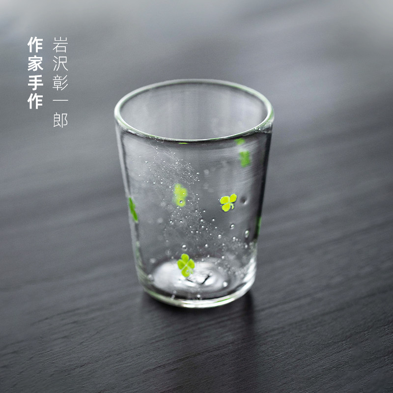 同合进口岩沢彰一郎创意手工玻璃杯日式高颜值茶杯生日礼物水杯子