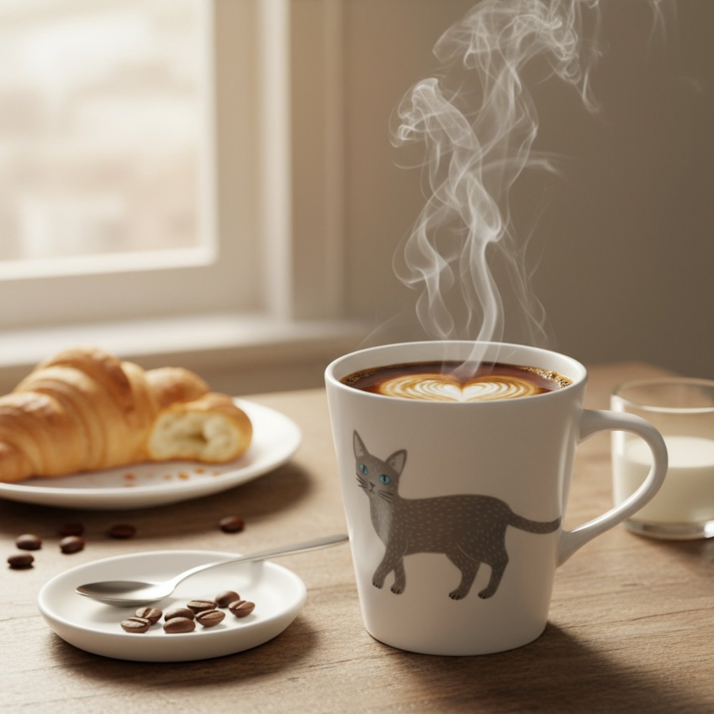 日本进口萌宠猫咪马克杯陶瓷杯日式家用喝水杯咖啡杯礼物可爱茶杯