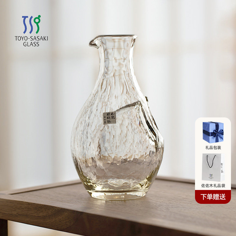 日本进口东洋佐佐木清酒冰酒壶酒具套装江户硝子日式冰酒器礼盒装