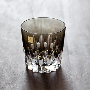 同合日本进口KAGAMI威士忌杯江户切子水晶玻璃杯子高档轻奢洋酒杯