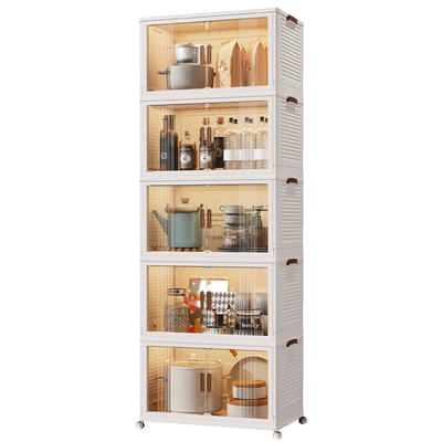 磁吸双开门升级加固收纳柜子