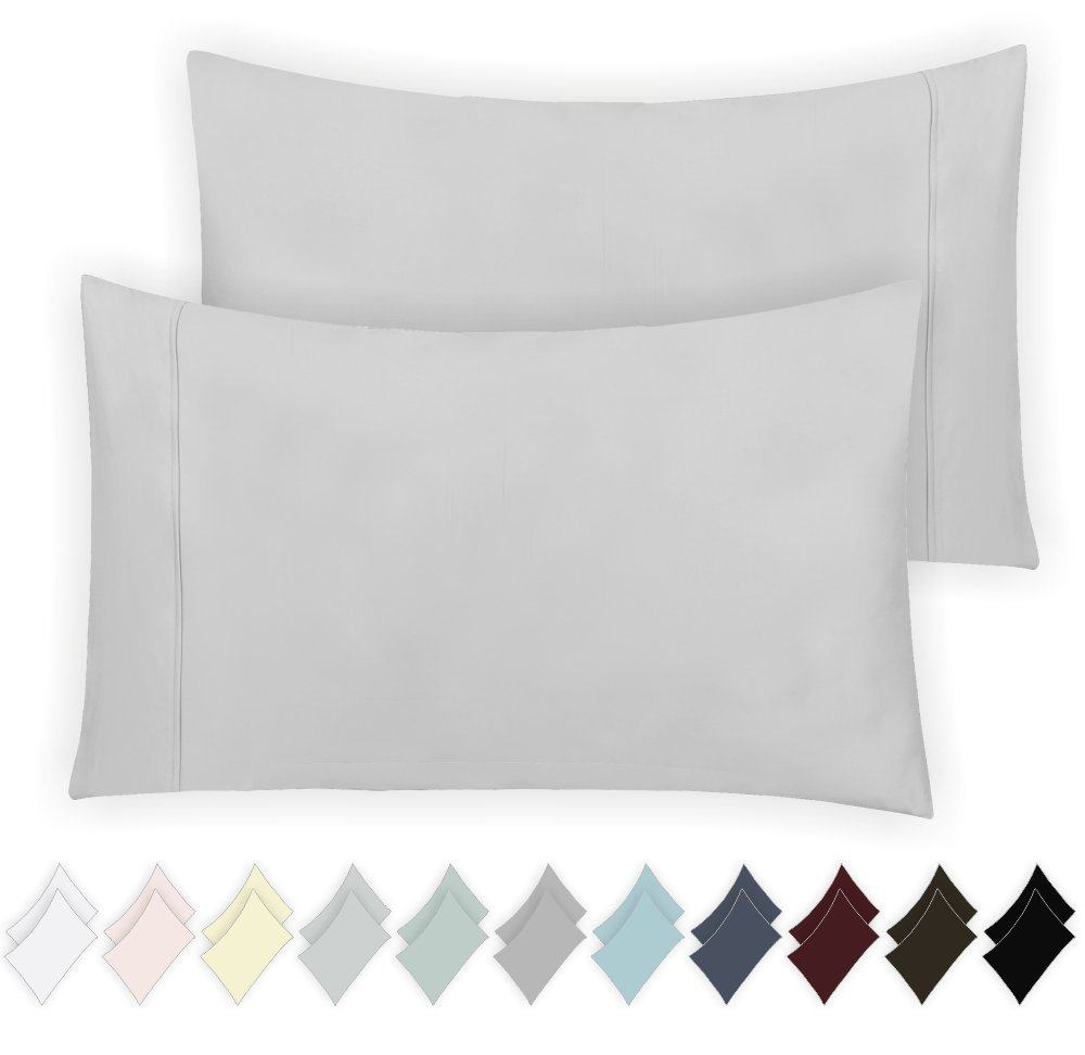 简约纯色枕套48x74cm单人枕头套一对磨毛学生宿舍枕罩2只