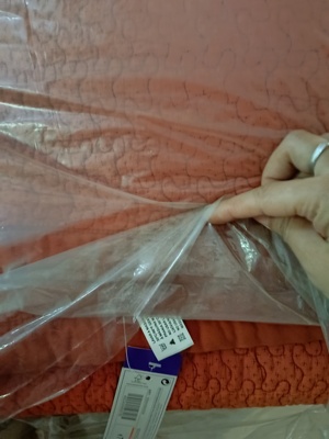 1.6*2.5zarahome红色衍缝石墨水洗纯棉儿童被子出口外贸北美孤品