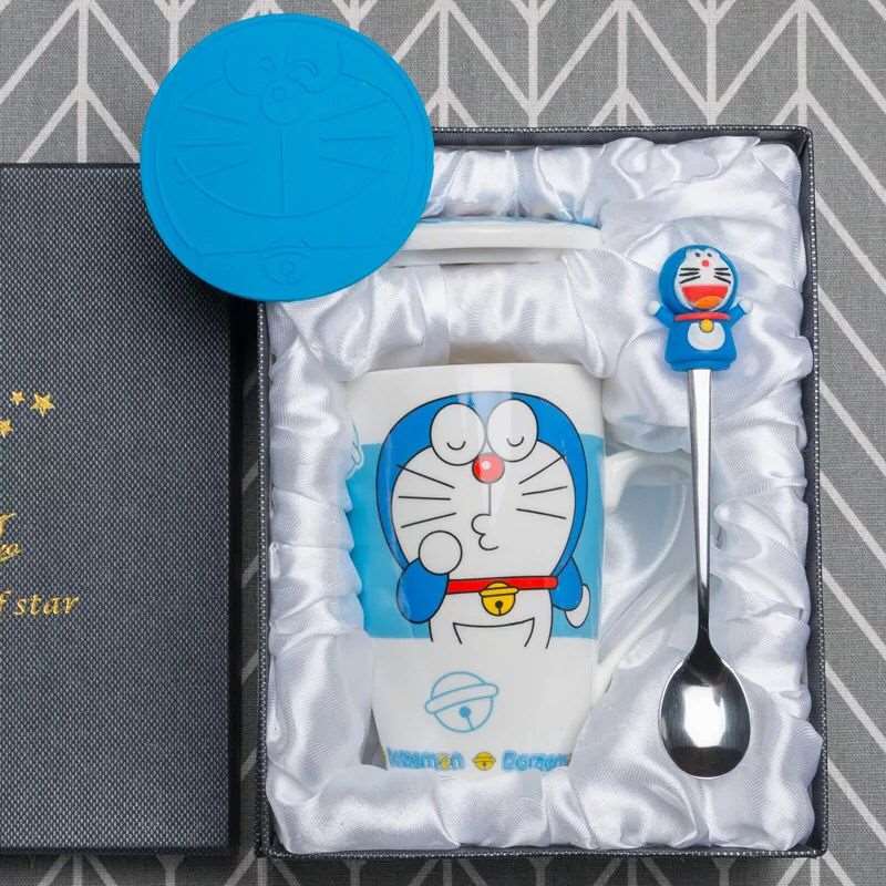 创意陶瓷杯带勺盖马克杯网红咖啡牛奶杯情侣卡通杯早餐杯随手抖音|ruв категории посуда, кубок/кубок/чайник, кружка - от Buy2taobao.com для оказания профессиональной услуги покупки агента Taobao