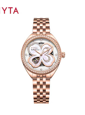 飞亚达新品四叶草手表女机械表女款简约时尚女表LA862031.PWRD