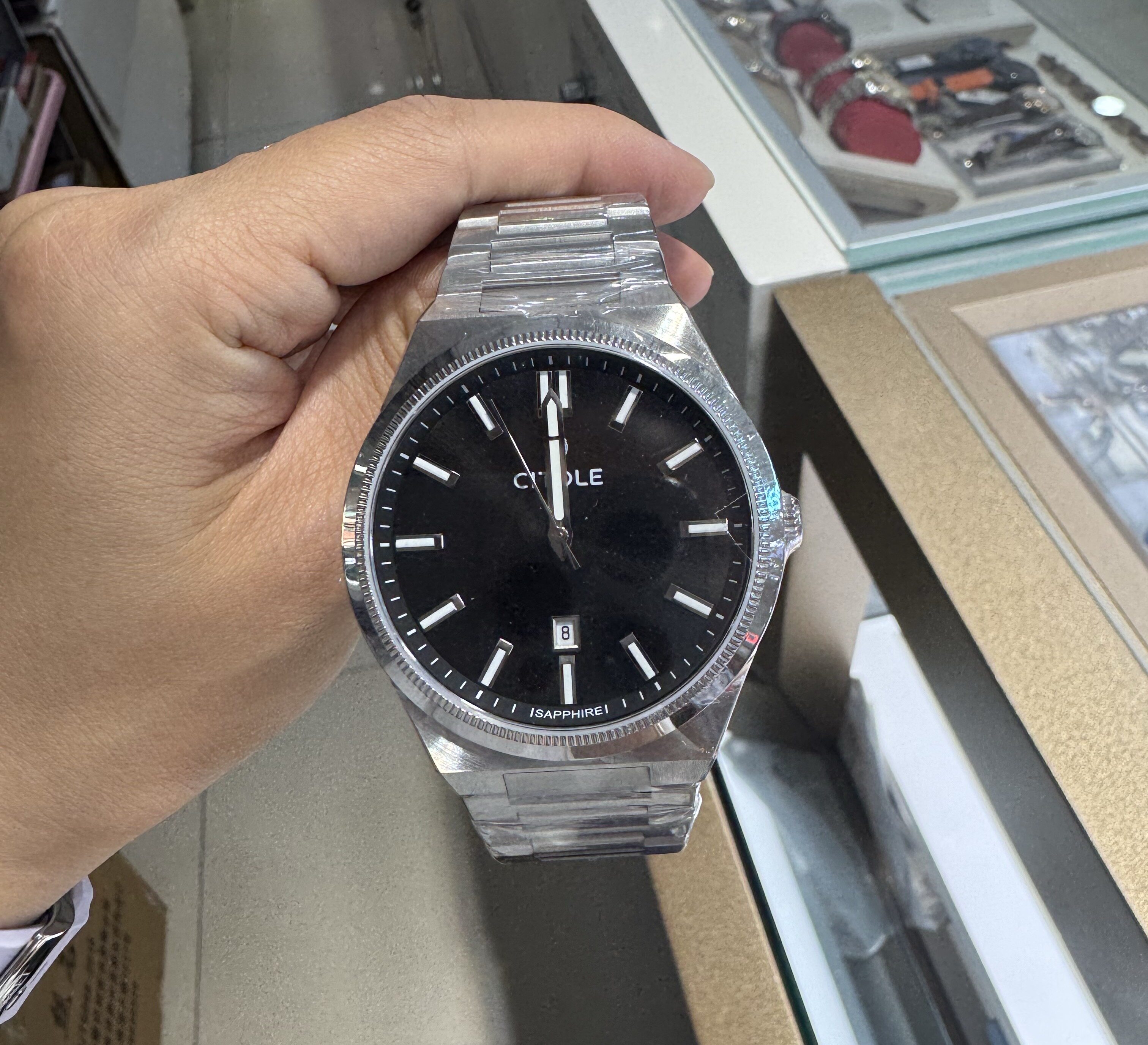 新款西腾男士石英表钢带男生防水休闲腕表日历送礼物男表CT7010G