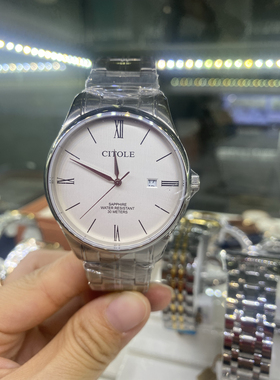 西腾手表男表时尚防水石英表钢带简约大气5209