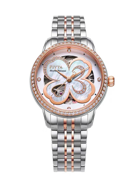 飞亚达正品机械女表四叶草系列女镂空LA862029/862028/862003