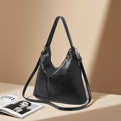 高级感真皮托特包包女