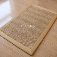 Cezanne American-style straw woven sisal carpet, Nordic living room coffee table, entrance hall floor mat, anti-slip foot mat, door mat customization thumbnail 5