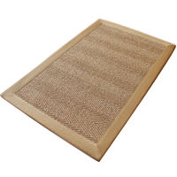 Cezanne American-style straw woven sisal carpet, Nordic living room coffee table, entrance hall floor mat, anti-slip foot mat, door mat customization thumbnail 7