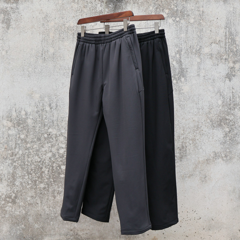 0度保暖抗风 秋冬梭织一体绒 男户外软壳加绒裤 加厚运动休闲裤