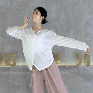 现代舞宽松罩衫男女同款舞蹈上衣古典舞练功服秋冬舞蹈生日常穿搭