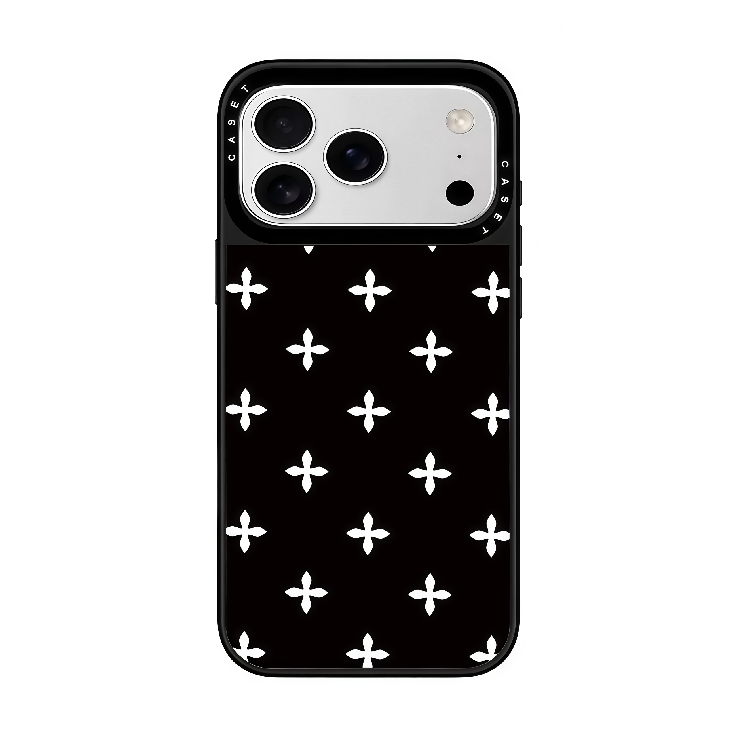 现货casetify手机壳联名SMFK黑花园满印十字花适用苹果16Promax保护套iphone15plus朱志鑫同款14明星同款