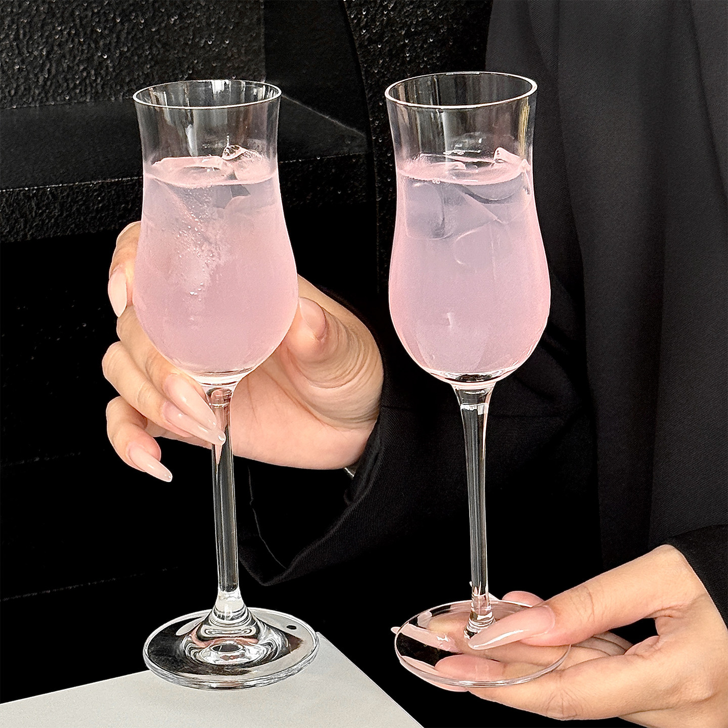 法式香槟杯高脚玻璃品鉴杯