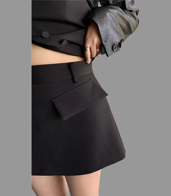 立体口袋设计黑色百搭mosionsupe