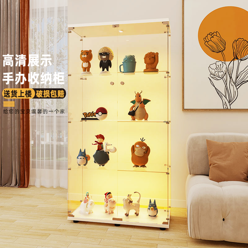 玉晶乐高手办展示柜防尘防爆设计