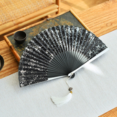 中国风折扇洒金男女通用古风折叠扇男士 和风百大随身汉服搭配日式