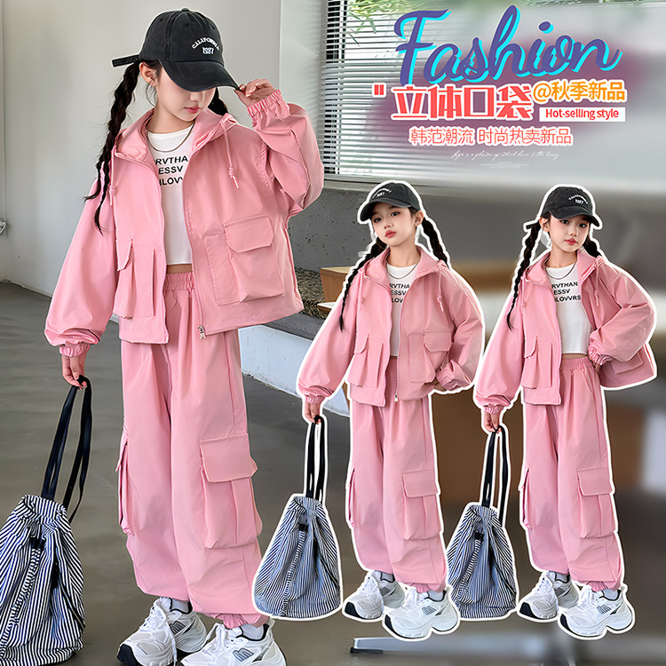 不开裆孩子聚酯纤维B类春秋冬套装