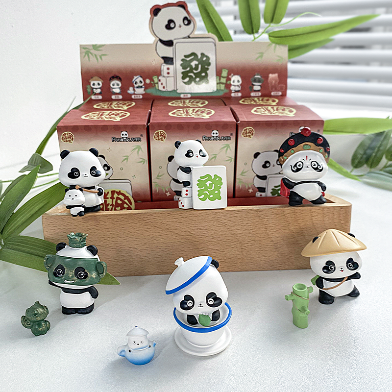 熊猫盲盒可爱摆件成都旅游伴手礼
